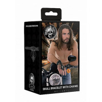 Прикраса на руку Skulls &amp; Bones Skull Bracelet With Chains, чорна — Переглянути зображення 3