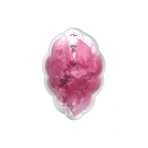 Вакуумний стимулятор клітора для жінок з вібрацією Satisfyer Cloud Dancer, біло-рожевий