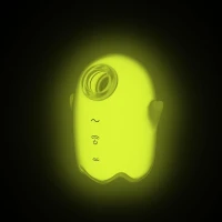 Вакуумний стимулятор клітора для жінок з вібрацією Satisfyer Glowing Ghost, жовтий — Переглянути зображення 4