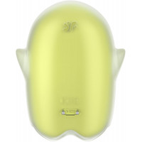 Вакуумний стимулятор клітора для жінок з вібрацією Satisfyer Glowing Ghost, жовтий — Просмотреть изображение 7