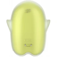 Вакуумний стимулятор клітора для жінок з вібрацією Satisfyer Glowing Ghost, жовтий — Переглянути зображення 7