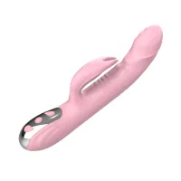 Вібратор з ротацією і поштовхами Finger Thrusting Vibrator Michelle, рожевий — Переглянути зображення 2