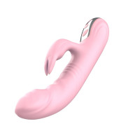 Вібратор з ротацією і поштовхами Finger Thrusting Vibrator Michelle, рожевий — Просмотреть изображение 4