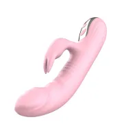 Вібратор з ротацією і поштовхами Finger Thrusting Vibrator Michelle, рожевий — Переглянути зображення 4