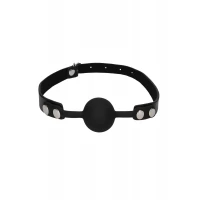 Кляп Silicone Ball Gag - with Adjustable Bonded Leather Straps — Просмотреть изображение 2