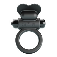 Віброкільце для члена Pretty Love Vibrant Penis Ring Debonaire, чорне — Просмотреть изображение 3