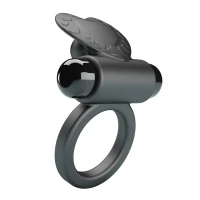 Віброкільце для члена Pretty Love Vibrant Penis Ring Debonaire, чорне — Переглянути зображення 6