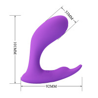 Вібростимулятор PRETTY LOVE Idabelle Purple, 12 vibration functions 12 pulse wave settings Wireless — Просмотреть изображение 5