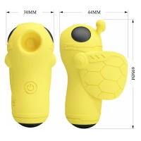 Симулятор орального сексу для жінок Pretty Love Magic Bee, жовтий — Переглянути зображення 6