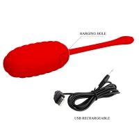 Віброяйце Pretty Love Kirk Red 12 function vibrations — Переглянути зображення 8