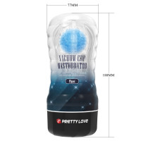 Прозорий мастурбатор вагіна PRETTY LOVE VACUUM CUP MASTURBATOR Planet ABS TPR — Просмотреть изображение 3