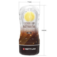 Мастурбатор Pretty Love Vacuum Cup Masturbator Stellar, прозорий — Просмотреть изображение 7