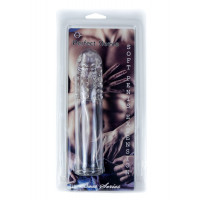 Насадка на пеніс B-Series Perfect Sleeve Soft Penis Extension, прозора — Просмотреть изображение 5