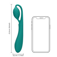 Вібратор для точки G Loveline G-Spot Vibrator With Bead, зелений — Просмотреть изображение 8