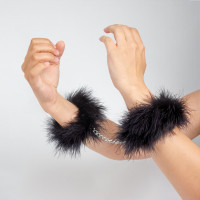 Наручники Secret Marabou Чорні — Переглянути зображення 3