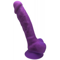 Фалоімітатор Silexd Premium Silicone Dildo Model 1 Size 7, фіолетовий
