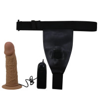 Порожній страпон Pretty Love Harness Briefs Houston, коричневий — Просмотреть изображение 4