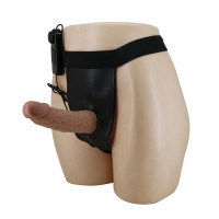 Порожній страпон Pretty Love Harness Briefs Houston, коричневий — Просмотреть изображение 5