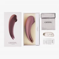 Вакуумний вібратор Caress Leaf, фіолетовий — Переглянути зображення 11