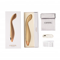Вібратор Caress Omny, бежевий — Просмотреть изображение 4