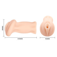 Штучна вагіна з вібрацією Crazy Bull Pocket Pussy Ruby, тілесна — Просмотреть изображение 4