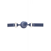 Кляп у вигляді фалоса Taboom Silicone Penis Ball Gag, синій — Переглянути зображення 5