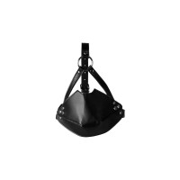 Маска-кляп Head Harness with Mouth Cover and Solid Ball Gag, чорна — Переглянути зображення 8