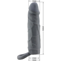Насадка на пеніс PRETTY LOVE Realistic Penis Sleeve, TPR — Просмотреть изображение 3