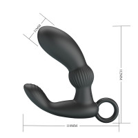 Масажер простати PRETTY LOVE Cayla black, 12 vibration functions Memory function — Просмотреть изображение 5