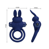Ерекційне кільце з вібрацією PRETTY LOVE Powerful ring, 10 vibration functions — Просмотреть изображение 4