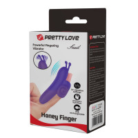 Вібратор на палець Pretty Love Snail Honey Finger, фіолетовий