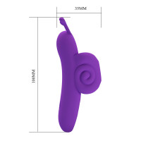Вібратор на палець Pretty Love Snail Honey Finger, фіолетовий — Просмотреть изображение 6