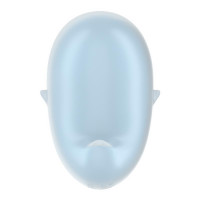 Вакуумний стимулятор клітора для жінок з вібрацією Satisfyer Cutie Ghost, блакитний