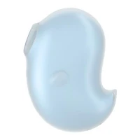 Вакуумний стимулятор клітора для жінок з вібрацією Satisfyer Cutie Ghost, блакитний — Переглянути зображення 3