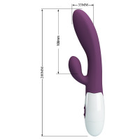 Вібратор PRETTY LOVE  Alvis purple, 30 function — Просмотреть изображение 3