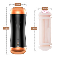 Мастурбатор з вібрацією B - Series Fox Vibrating Masturbation, подвійний