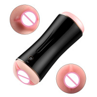 Мастурбатор з вібрацією B - Series Fox Vibrating Masturbation, подвійний — Просмотреть изображение 4