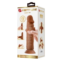 Фалоімітатор PRETTY LOVE QUENTIN 7.2(184mm) Sliding Skin Series TPR, Suction base Bendable — Переглянути зображення 2