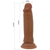 Фалоімітатор PRETTY LOVE QUENTIN 7.2(184mm) Sliding Skin Series TPR, Suction base Bendable — Переглянути зображення 3