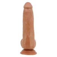 Фалоімітатор з мошонкою PRETTY LOVE - DRACO 9.2(233mm) Sliding Skin Series TPR, Suction base — Переглянути зображення 6