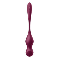 Вагінальні кульки з вібрацією Satisfyer Love Birds Vary, бордові — Переглянути зображення 6