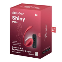 Віброяйце Satisfyer Shiny Petal, червоне