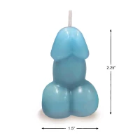 Свічка Edens Candle Vanilla Scented Penis, блакитна — Просмотреть изображение 2