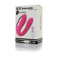 Вібратор для пар Massager Dual Vibrator USB 5 Functions / Remote Control — Просмотреть изображение 4