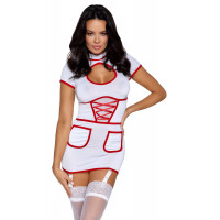 Рольовий костюм медсестри Cottelli Costumes, білий, XL — Просмотреть изображение 6