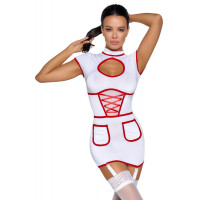 Рольовий костюм медсестри Cottelli Costumes, білий, XL — Просмотреть изображение 7