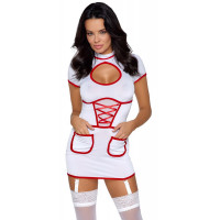 Рольовий костюм медсестри Cottelli Costumes, білий, XL — Просмотреть изображение 8