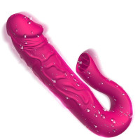 Подвійний вібростимулятор B-Series Realistic Tongue Stimulating, червоний — Просмотреть изображение 7