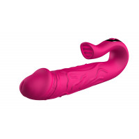 Подвійний вібростимулятор B-Series Realistic Tongue Stimulating, червоний — Просмотреть изображение 9