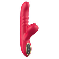 Вібратор з поштовхами Sweet Play G-Spot Vibrator With Thrusting А2, червоний
